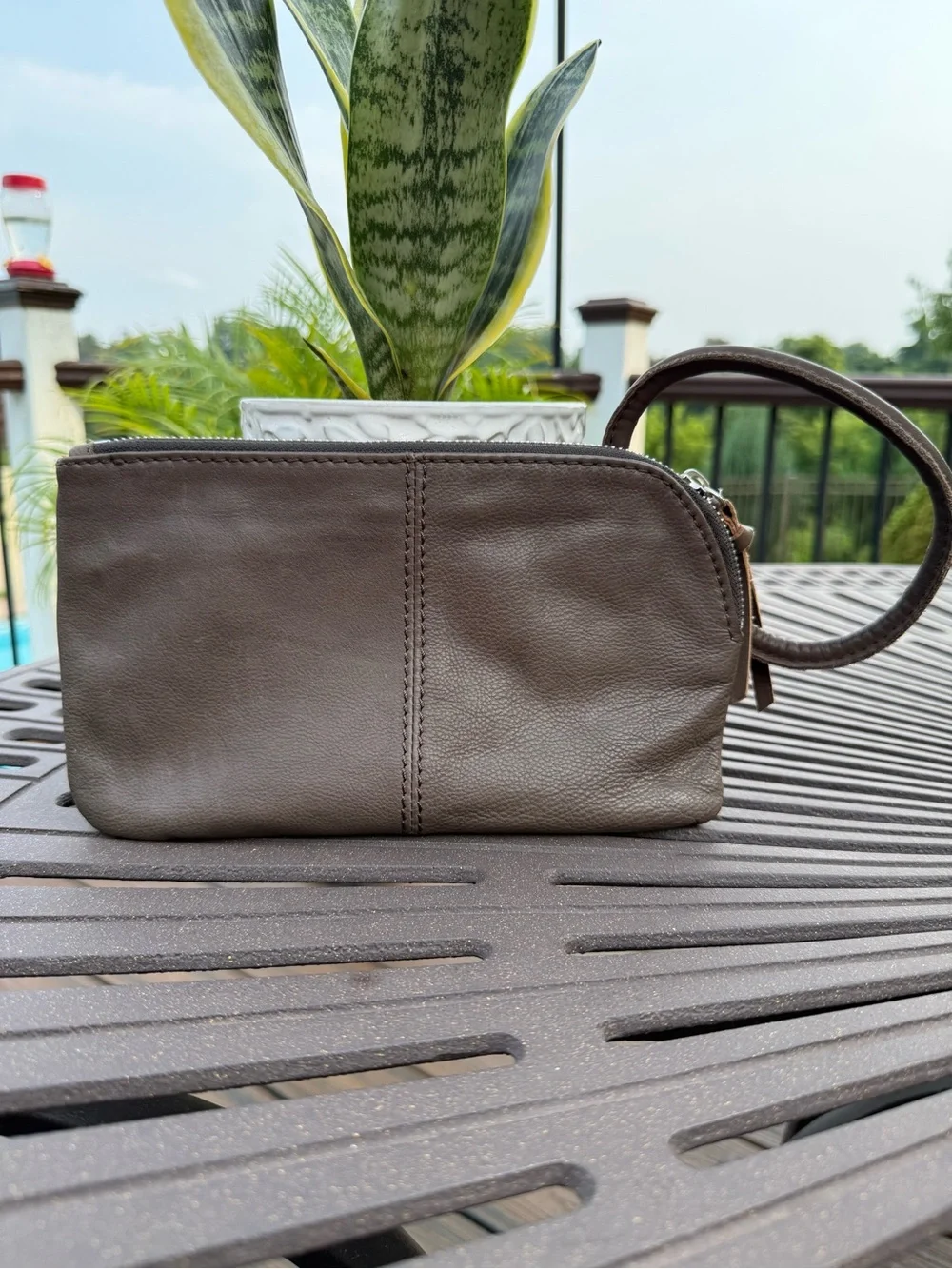 Hobo Leather wristlet.